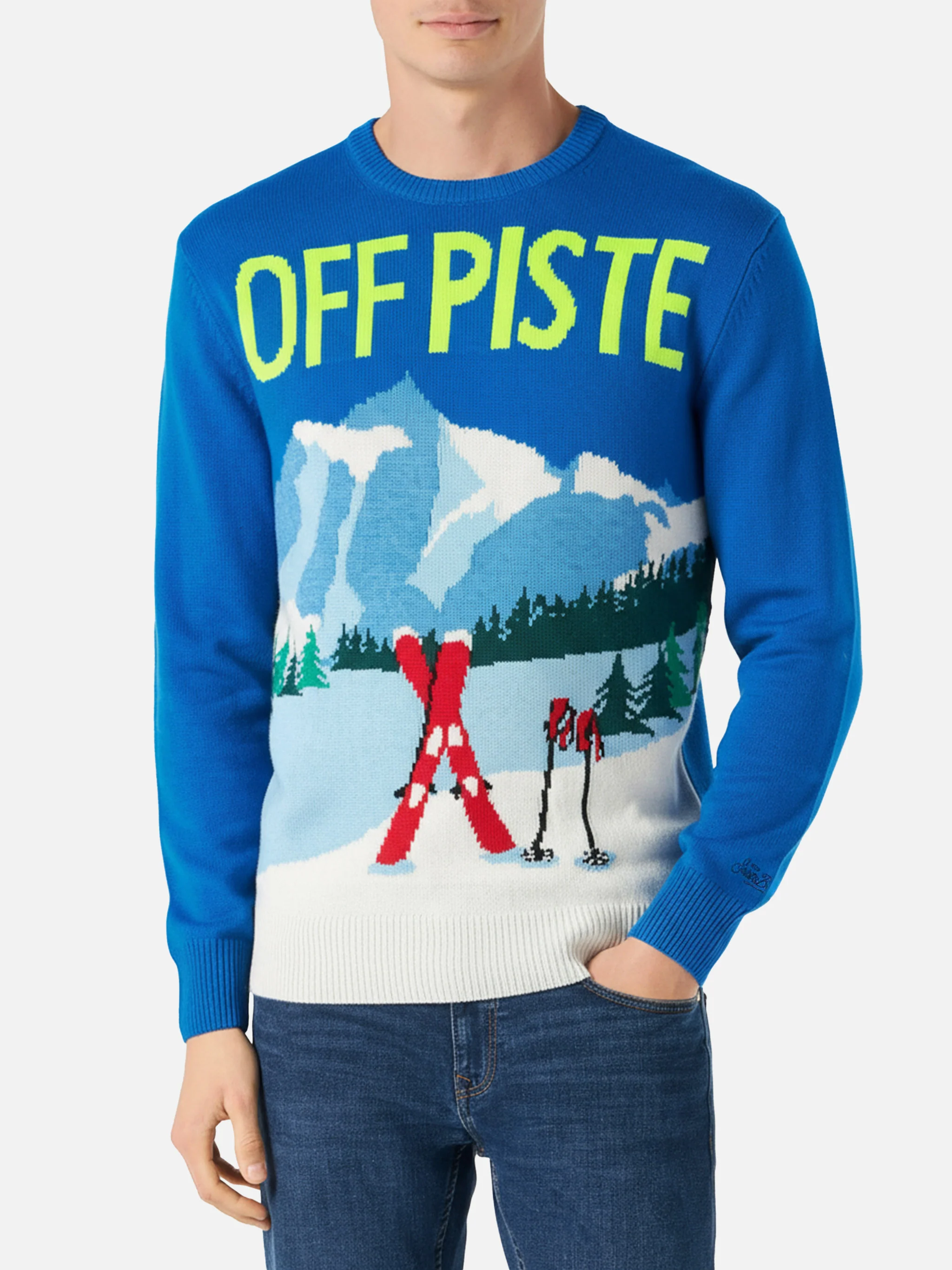 Heron mountain postcard sweater