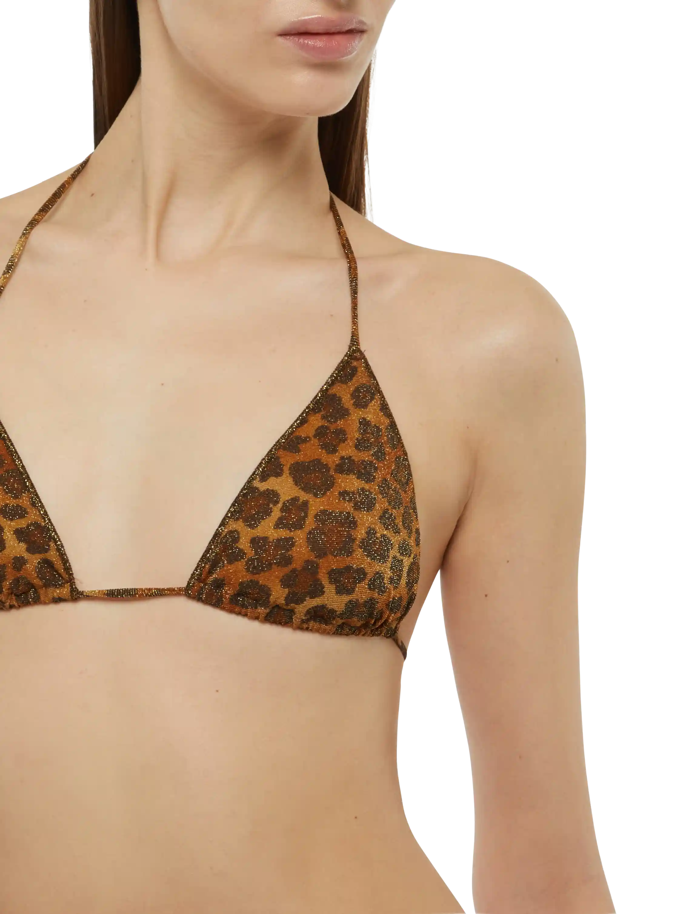 Lurex classic bikini Leah Marielle with animalier print - Image 5