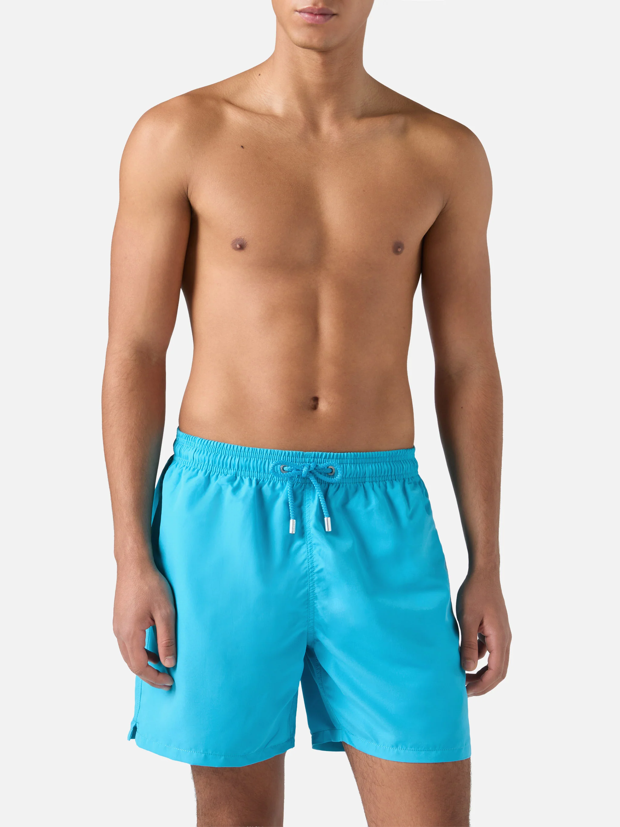 Men's swimsuit with thermoreactive print – daisy print - Image 4