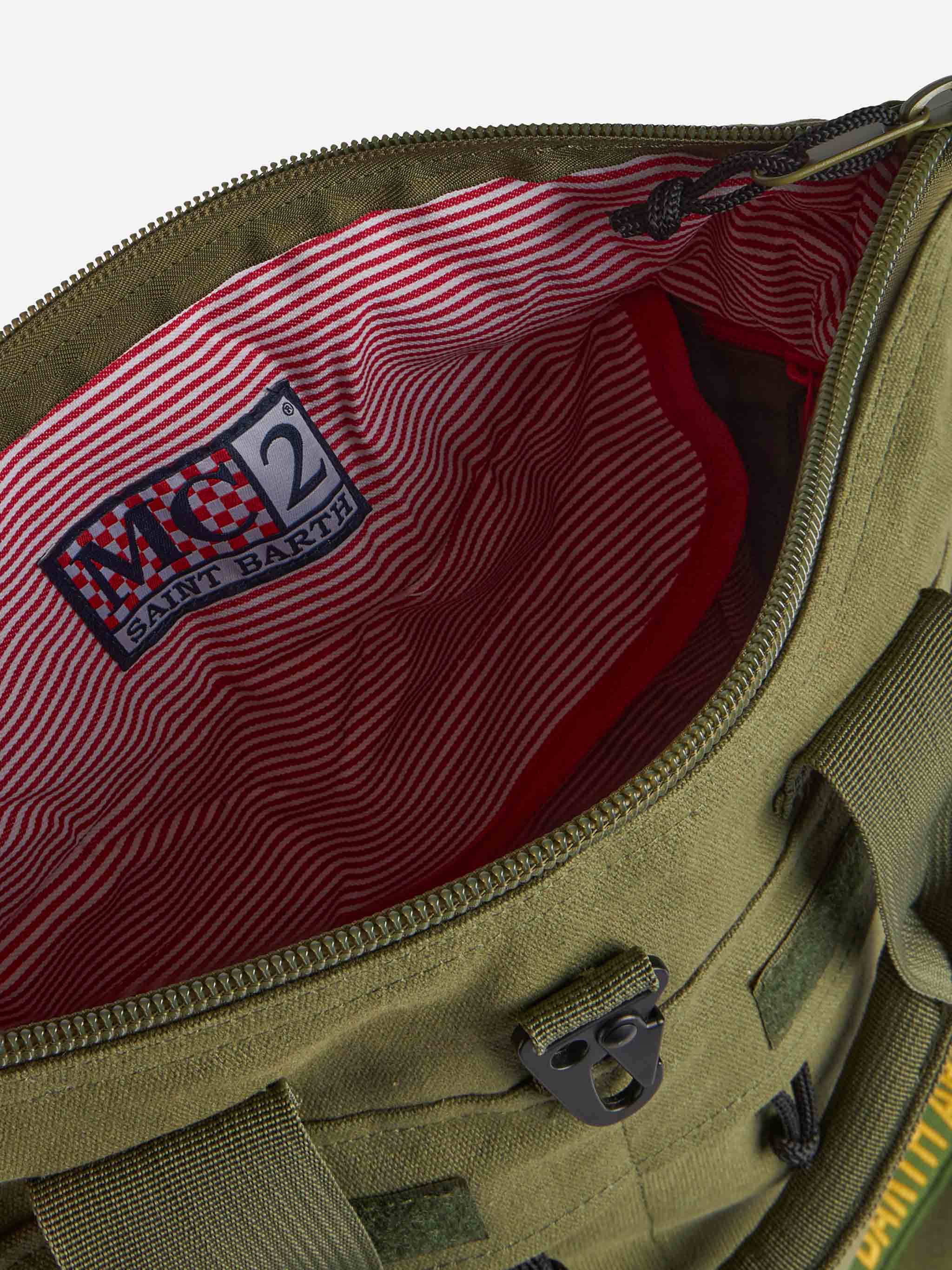 Military green canvas backpack - Image 5