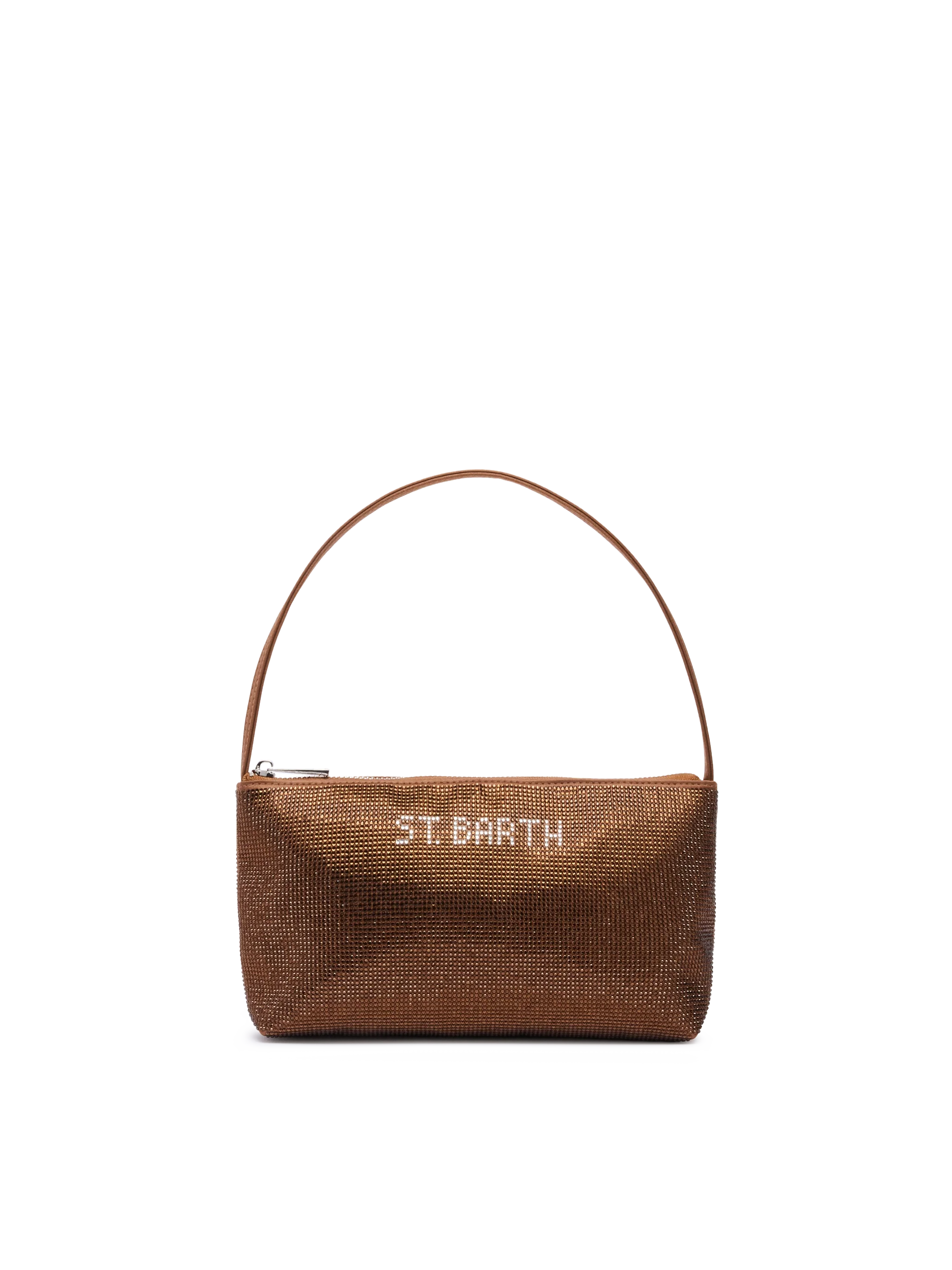 Mini bag Strassy with brown rhinestones