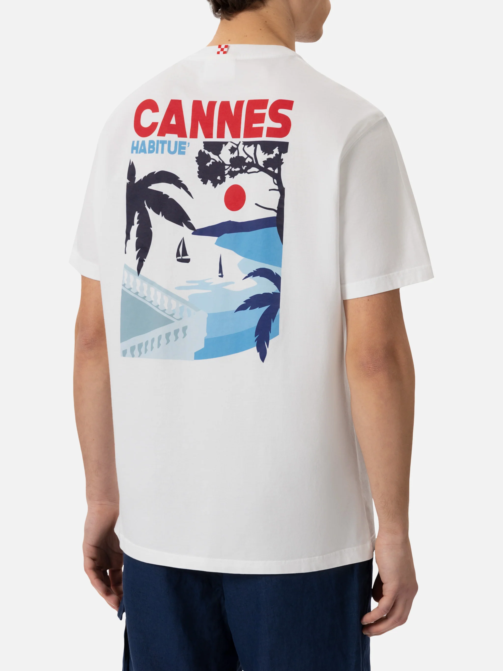 T-shirt with Cannes postcard print - Image 4