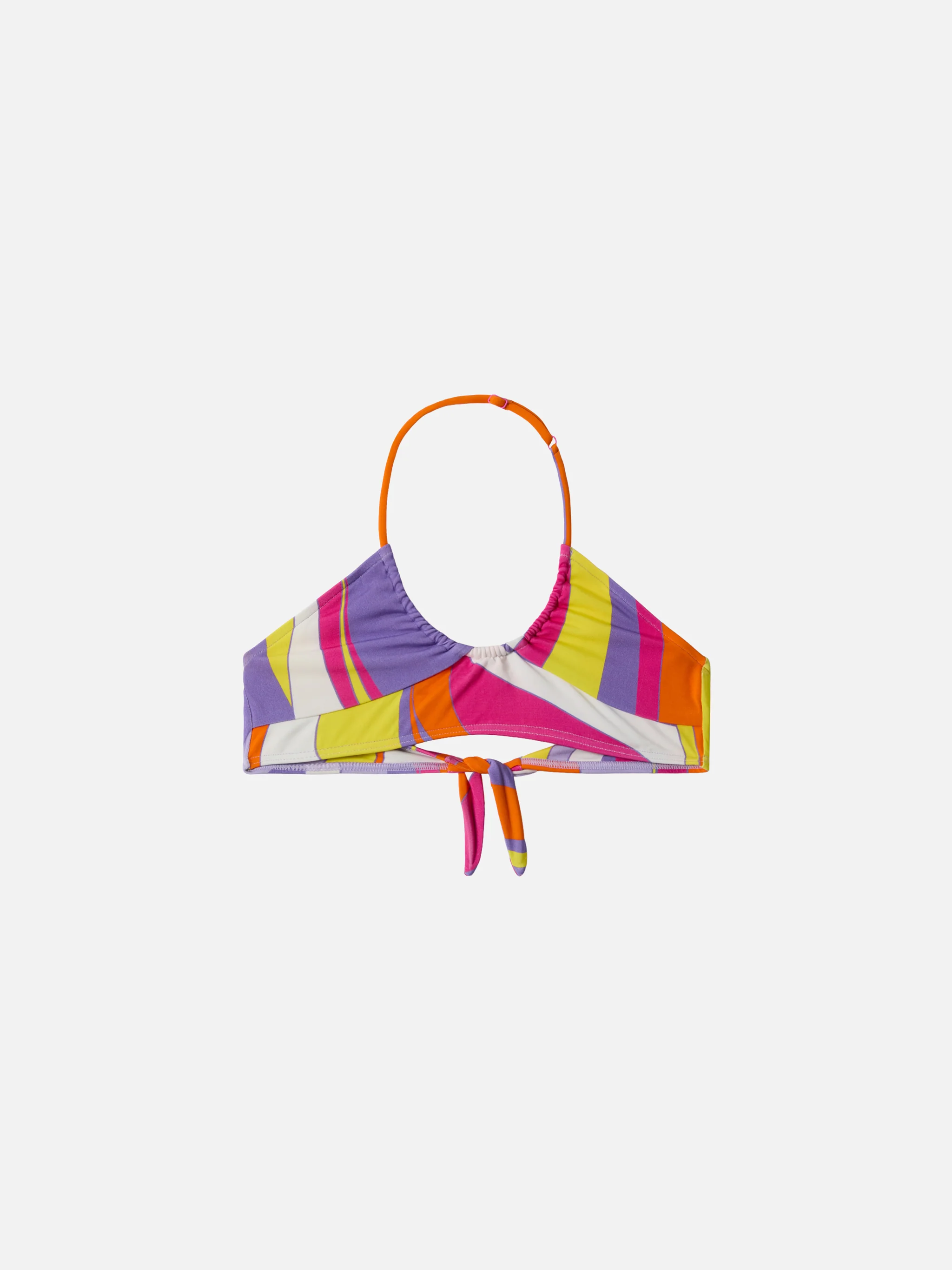 Page Jr crop top with shape wave print