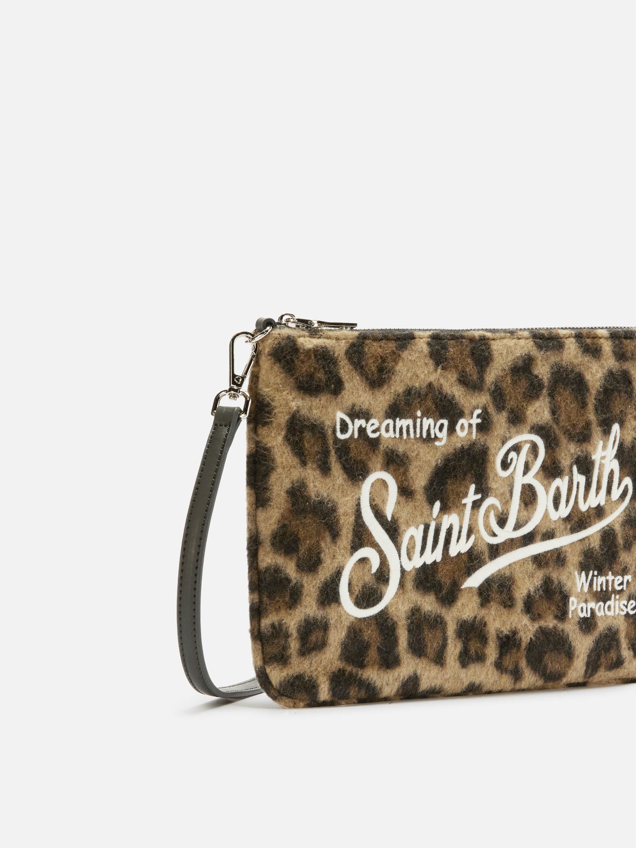 Parisienne Crossbody Bag in leopard wool blend - Image 4