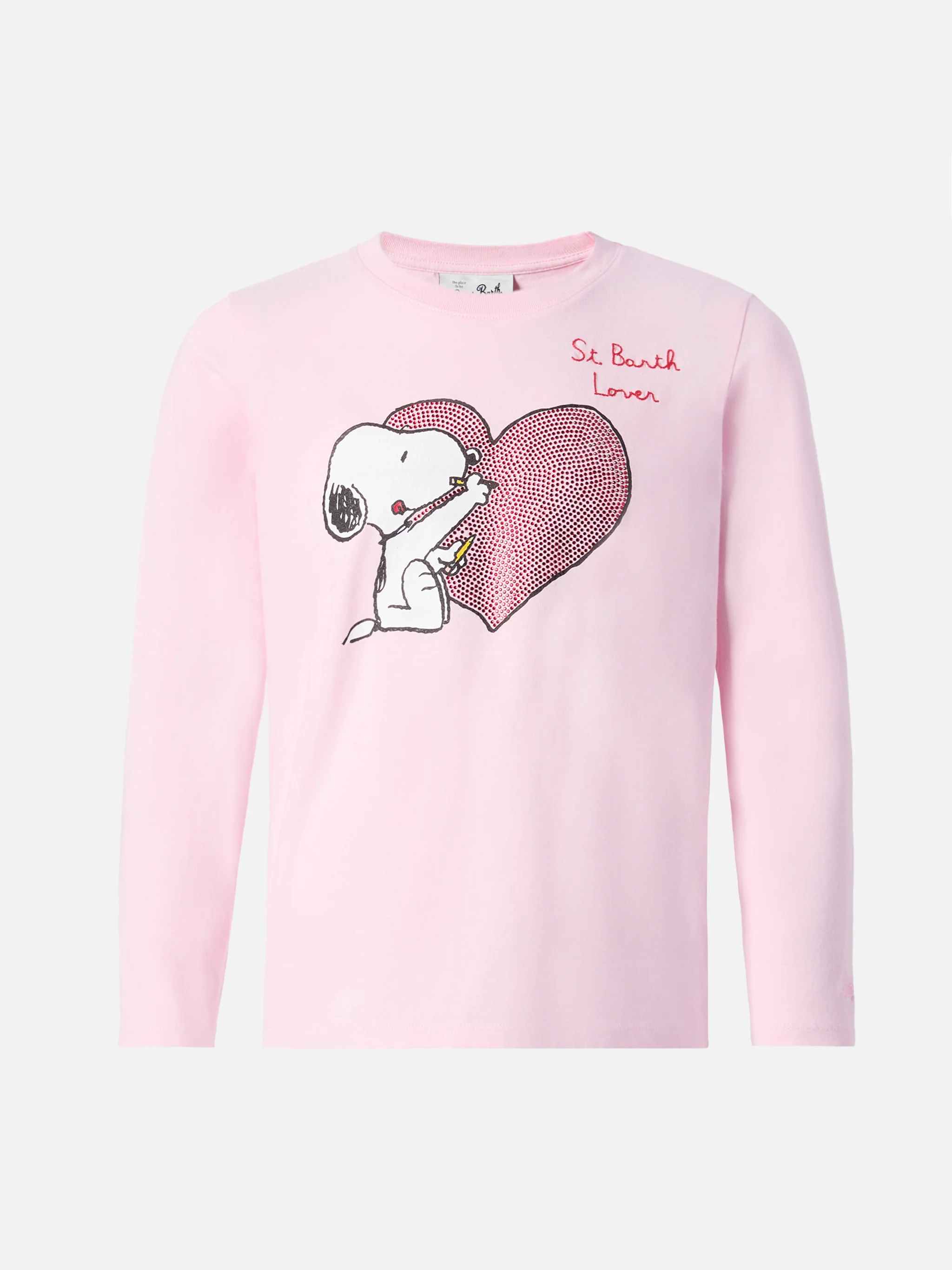 Penny pink t-shirt Snoopy print with rhinestones | Special edition