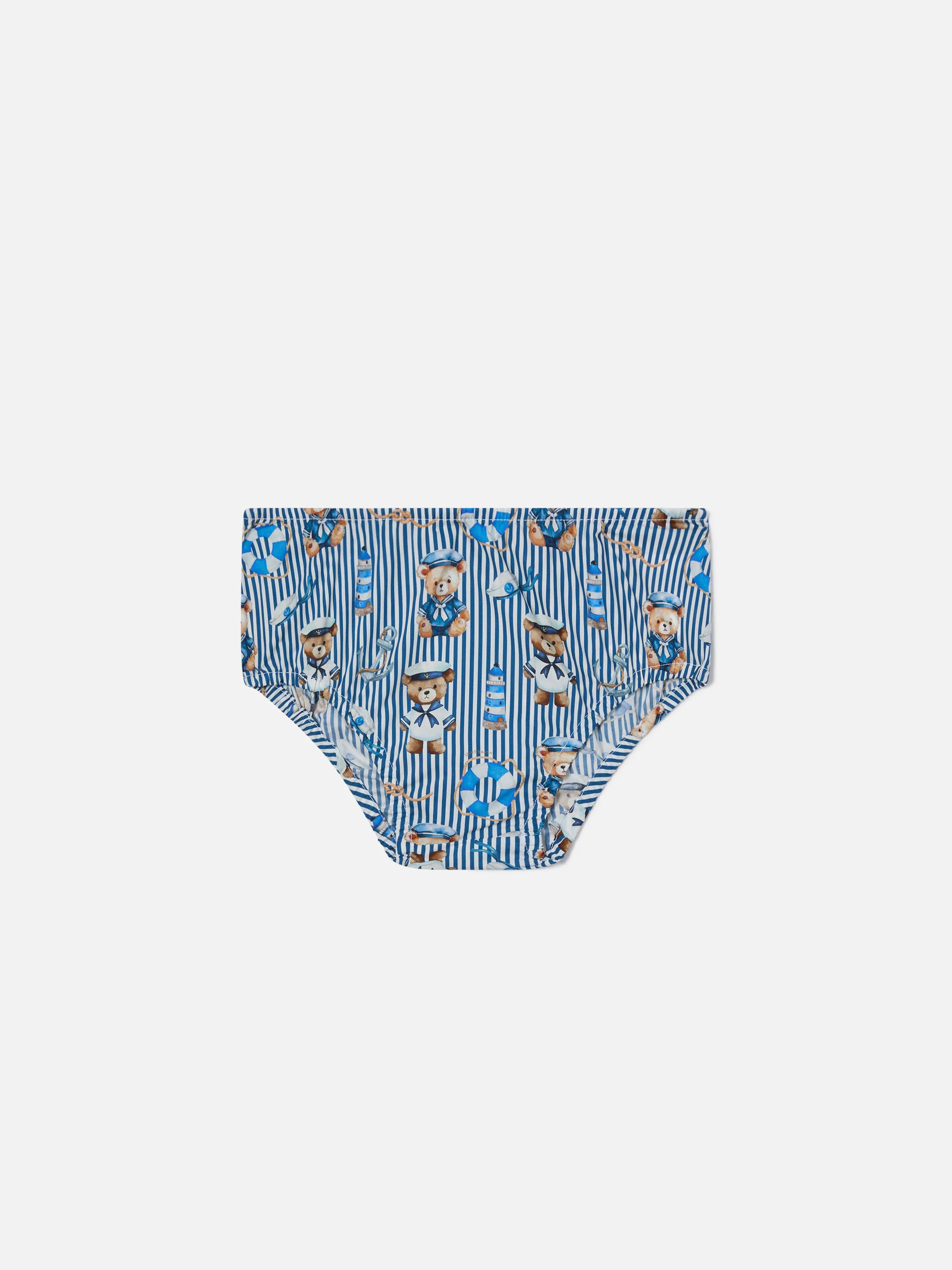 Pimmy baby bloomer with sailor teddy print