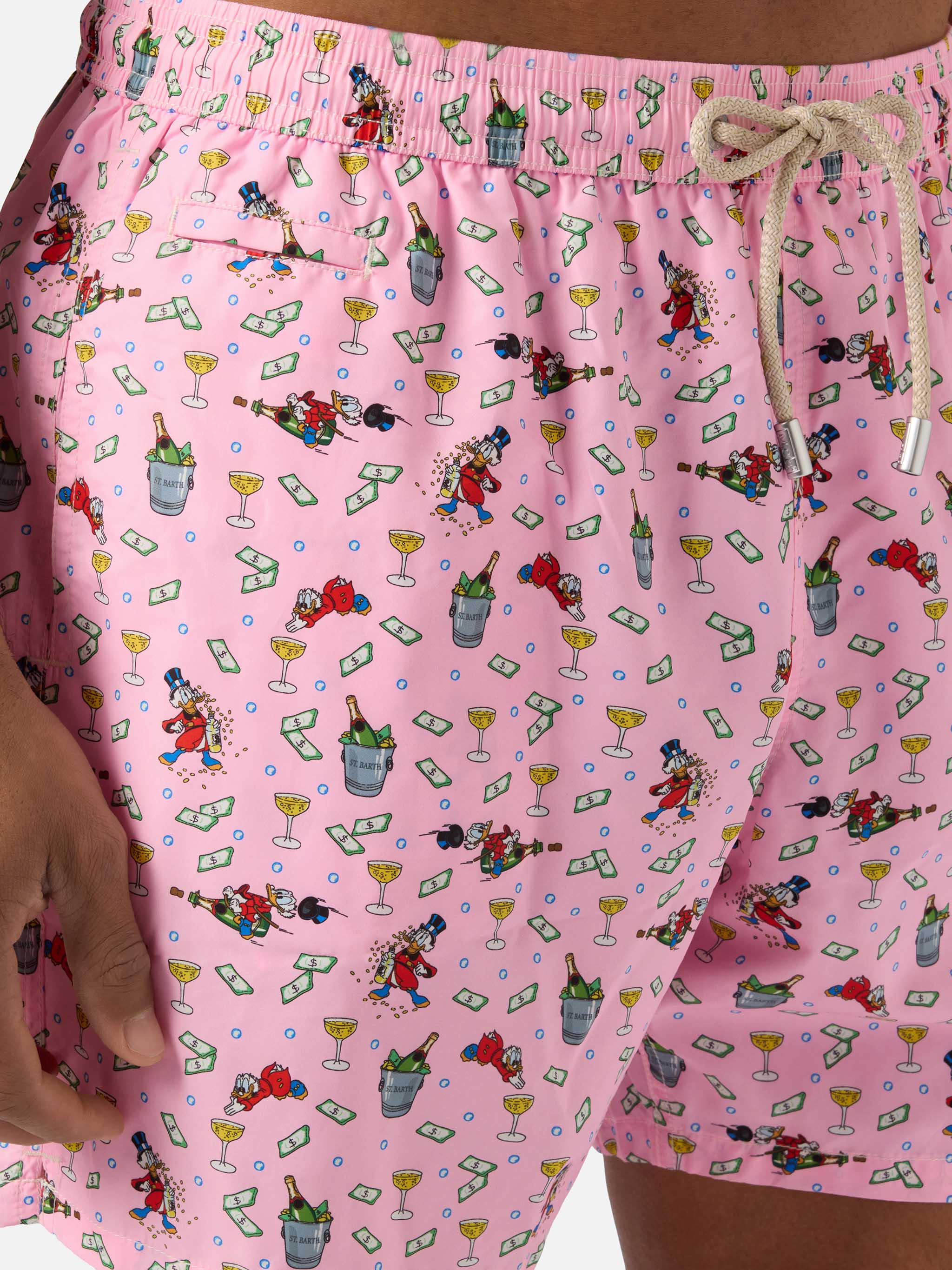 Pink Lighting Micro swim shorts with McDuck print | Special Edition - Image 4
