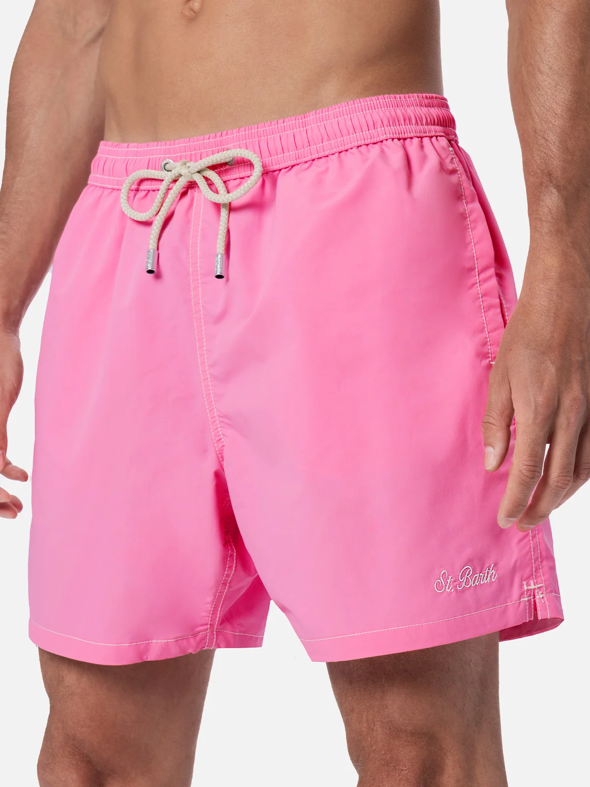 Pink mid-length swim shorts Patmos - Image 4