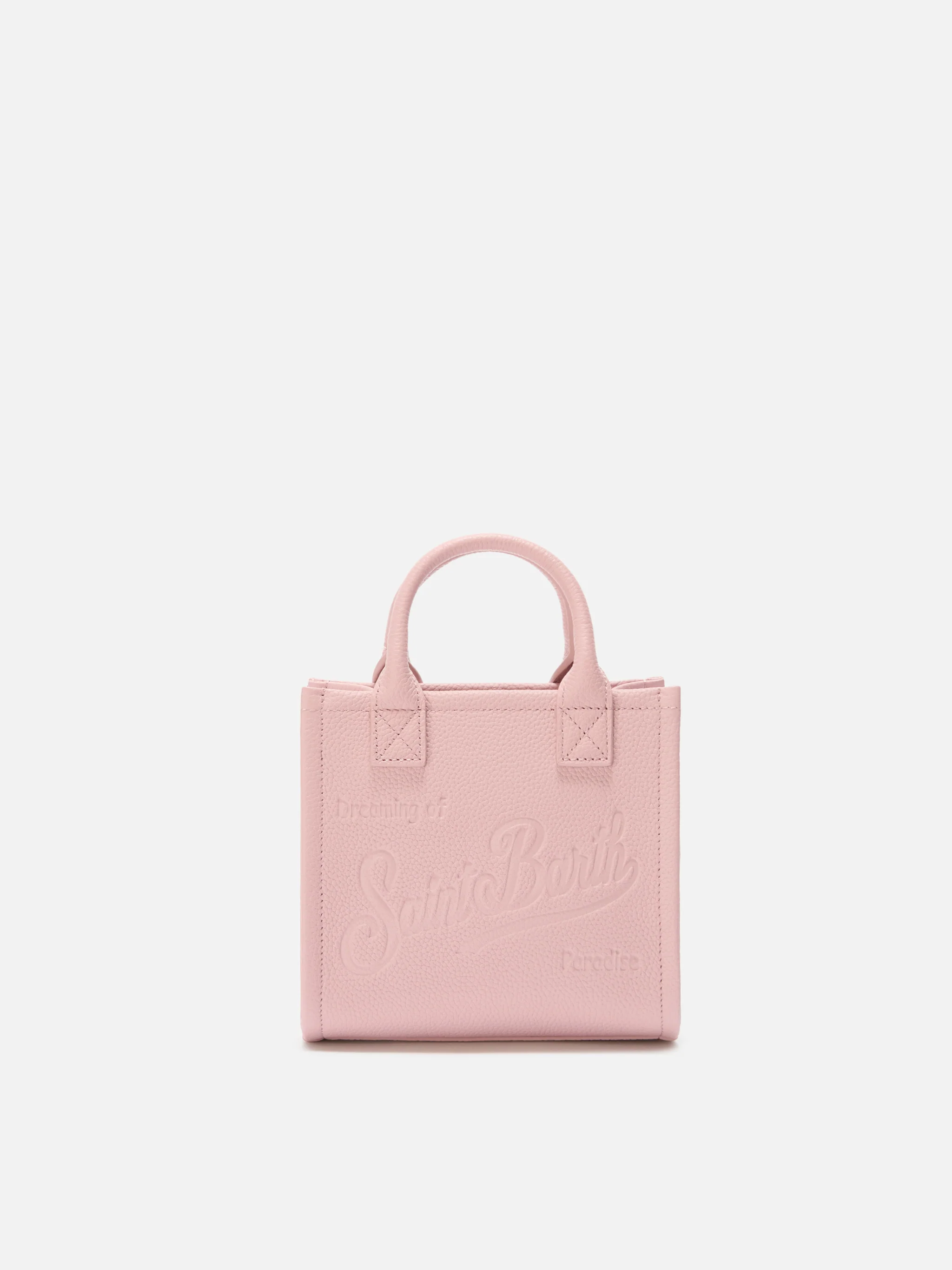 Pink pebbled leather Vanity mini bag - Image 4