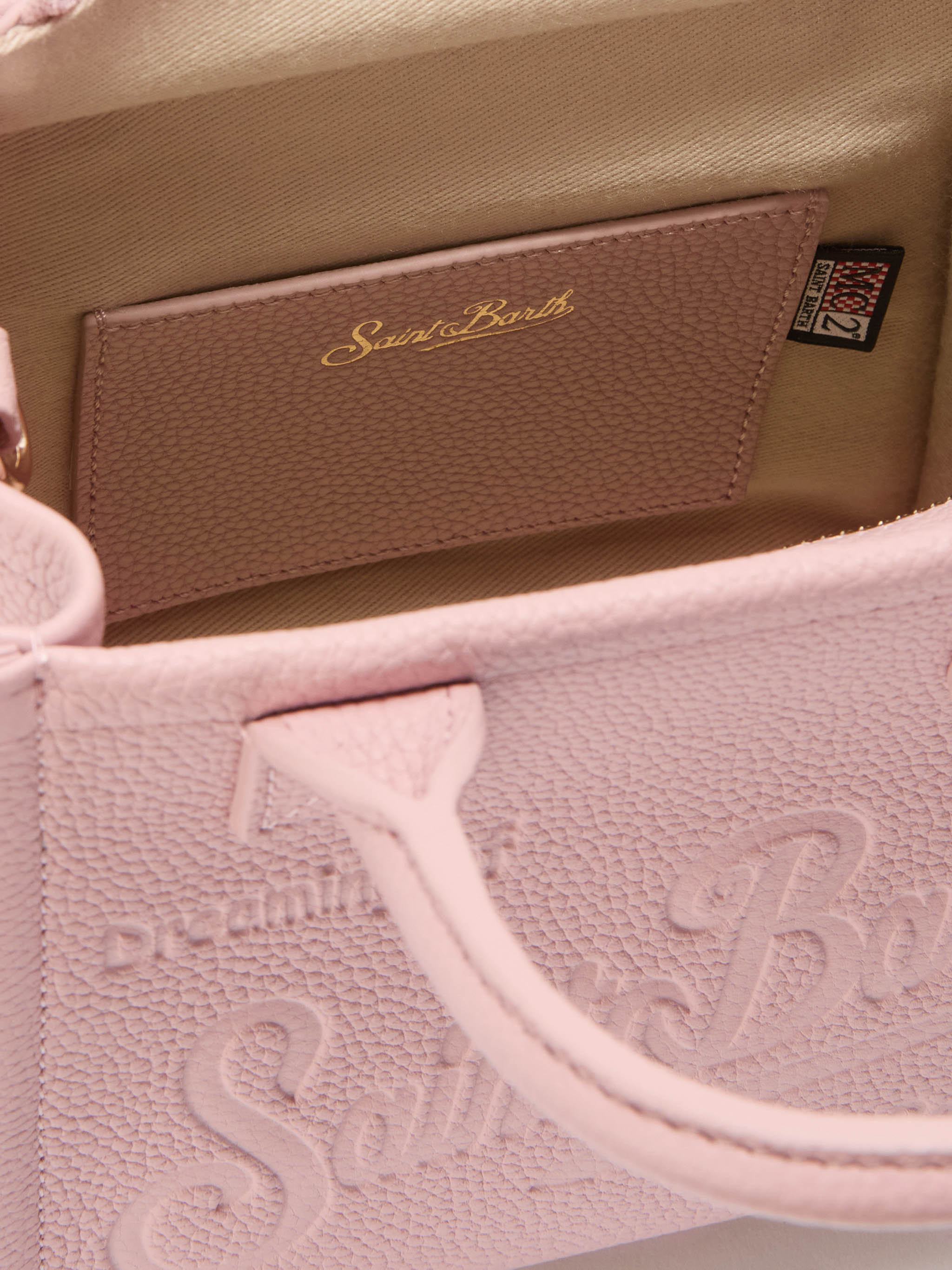 Pink pebbled leather Vanity mini bag - Image 5