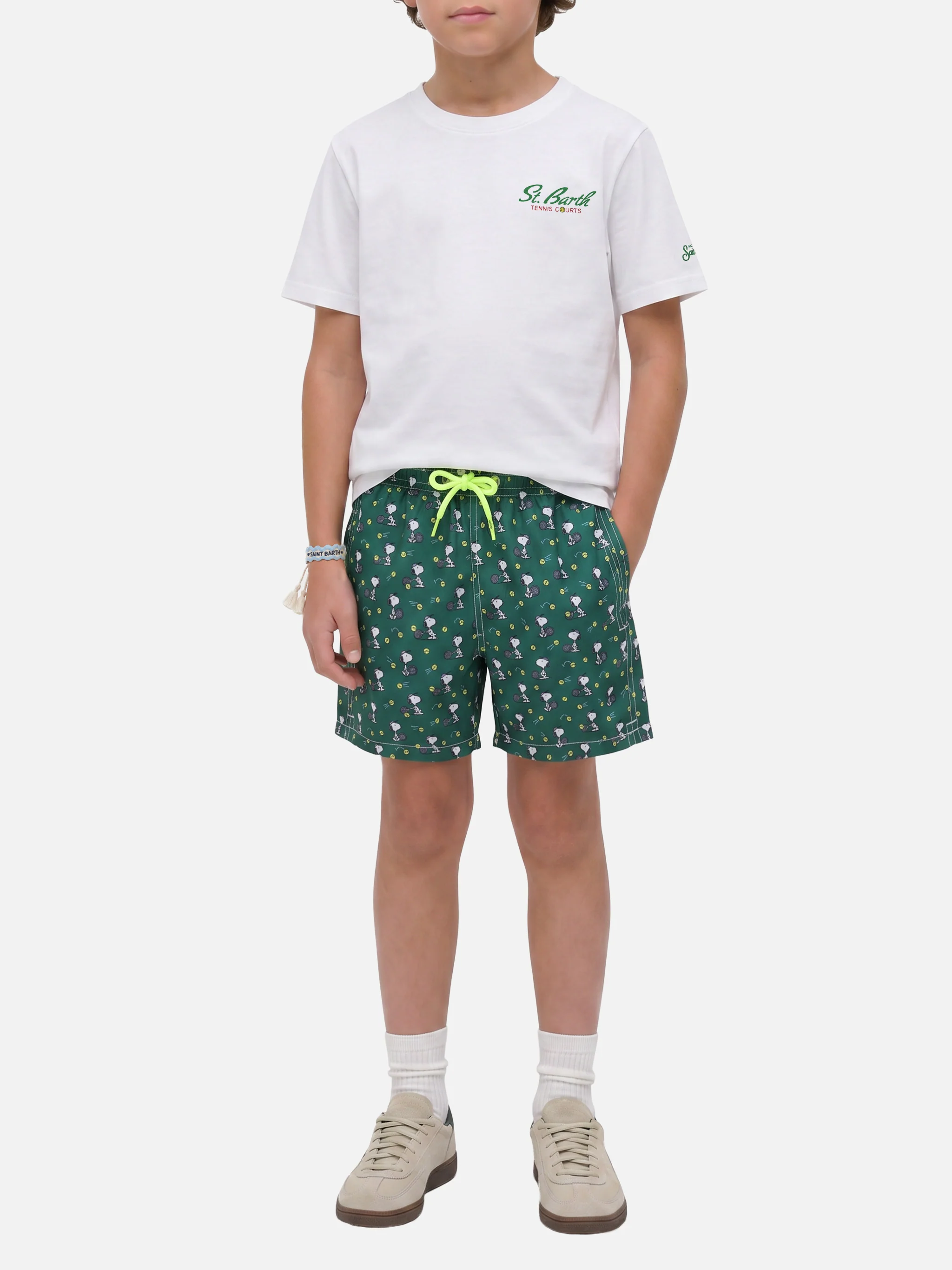 Portland Jr t-shirt with Tennis Courts maxi print | Special Edition - Image 2
