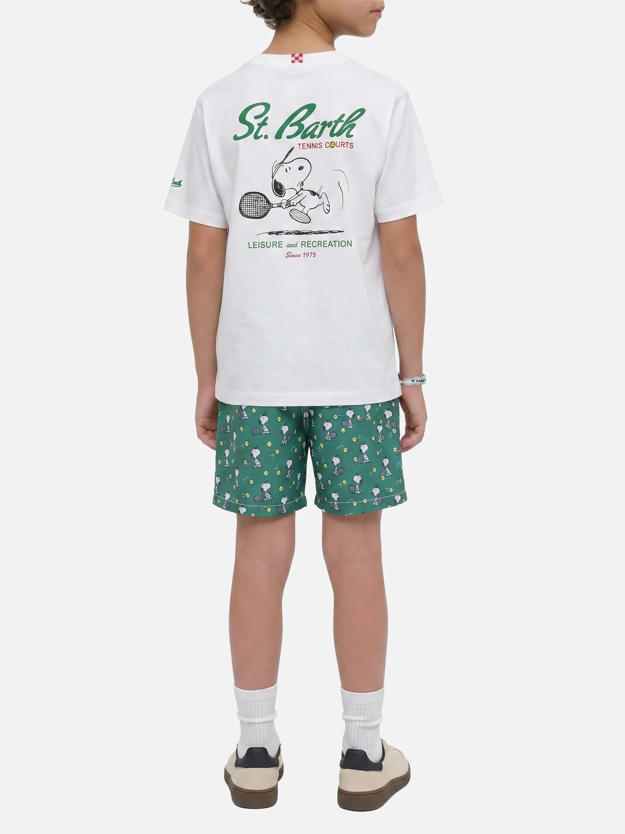 Portland Jr t-shirt with Tennis Courts maxi print | Special Edition - Image 5