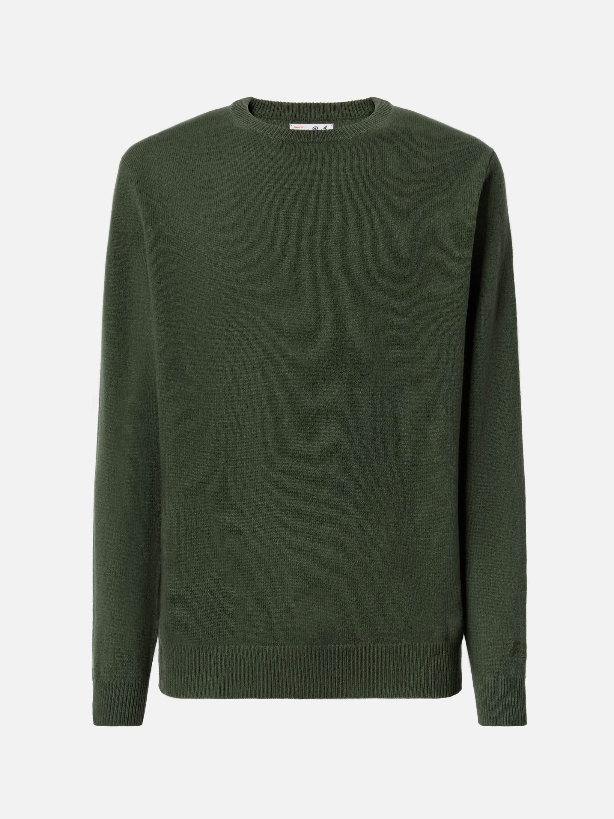 Regent 100% LAMBSWOOL sweater in military green - Image 5