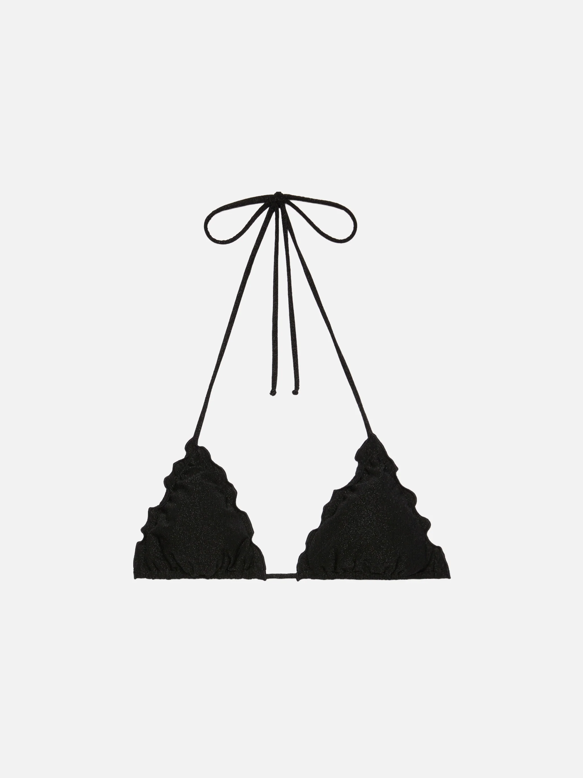 Sagittarius black lurex classic triangle top