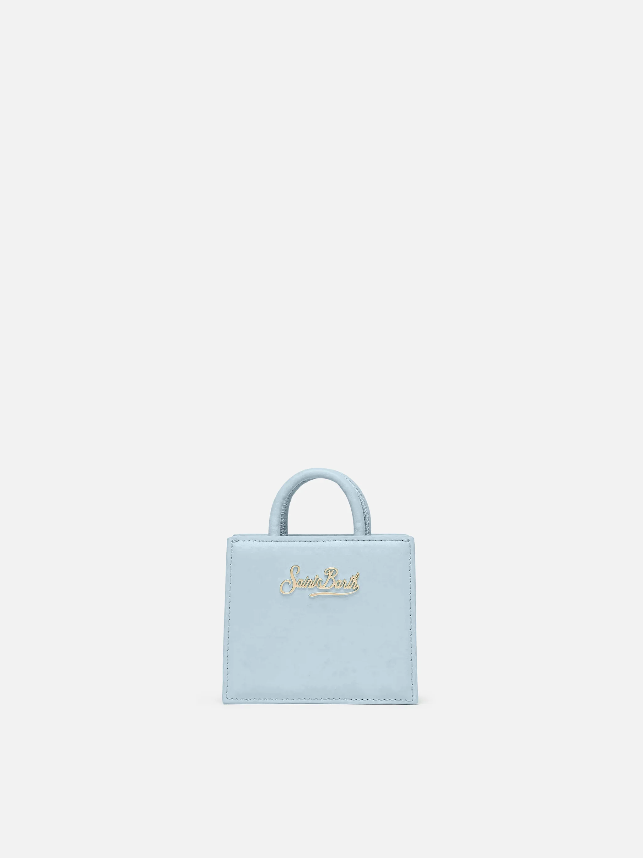 Shop Bag Micro Handbag in light blue leather