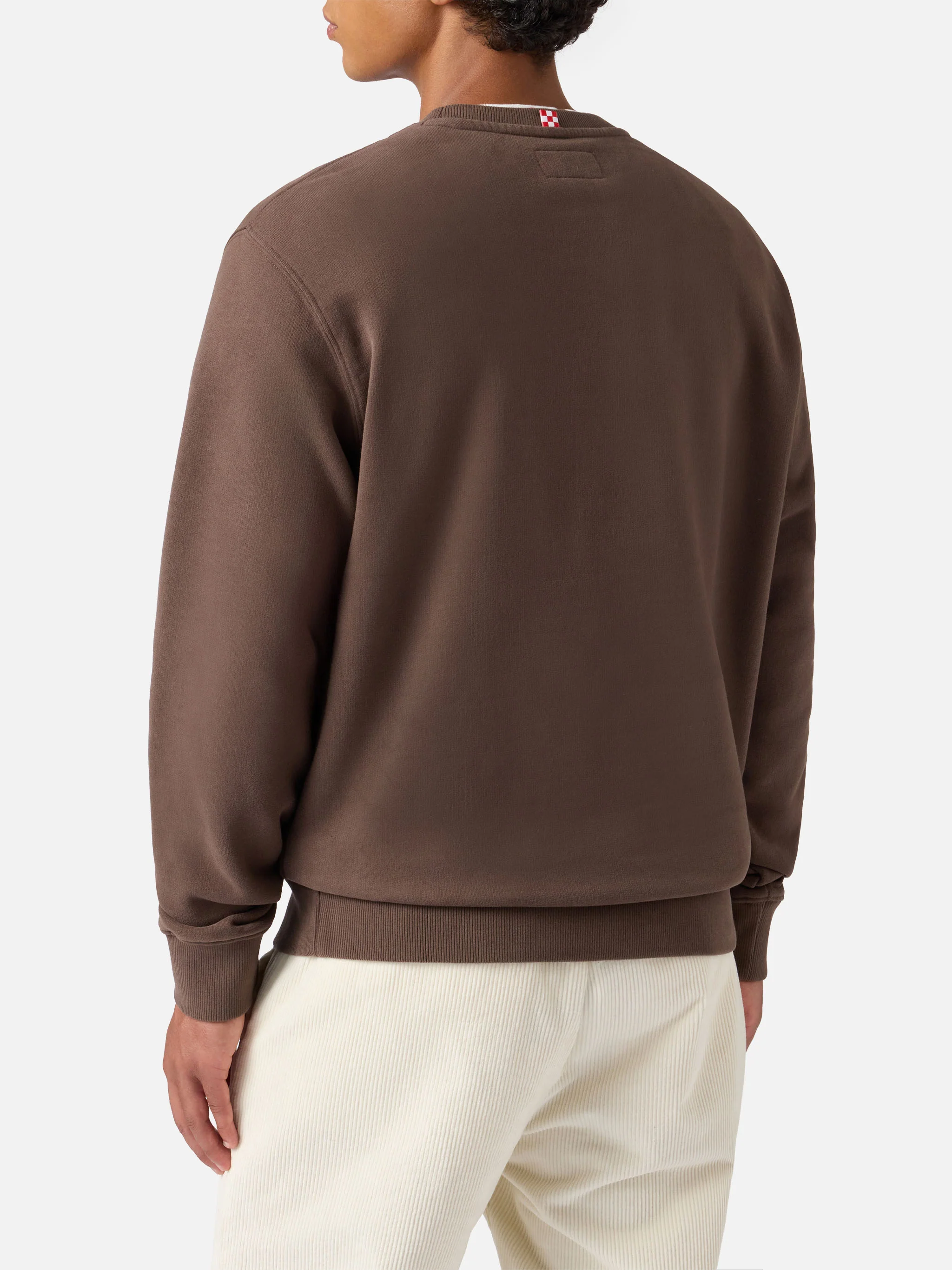 Soho cotton sweatshirt in brown with St. Barth Sport Club print - Image 3