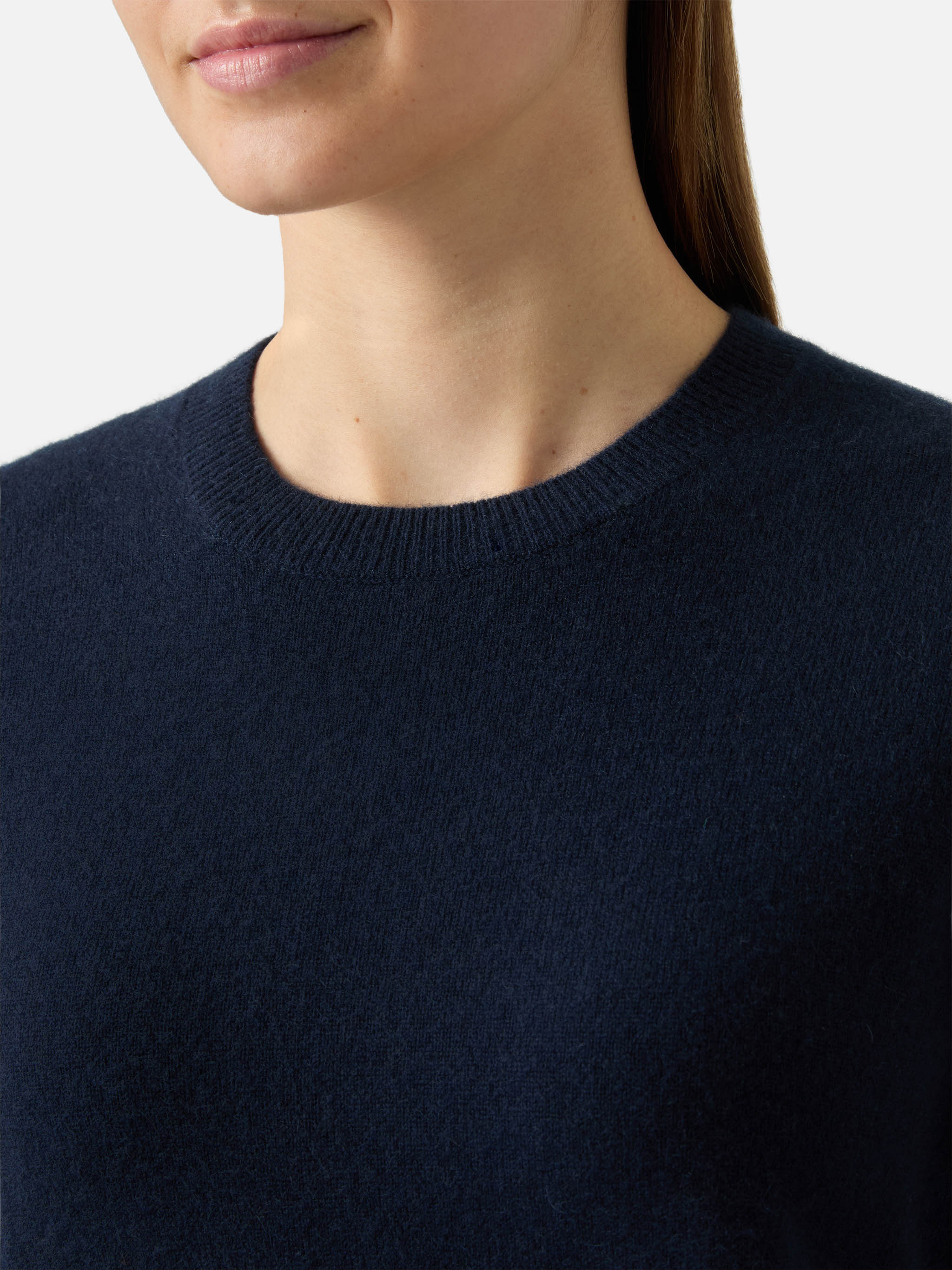 100% CASHMERE Sorbonne sweater in navy blue - Image 2
