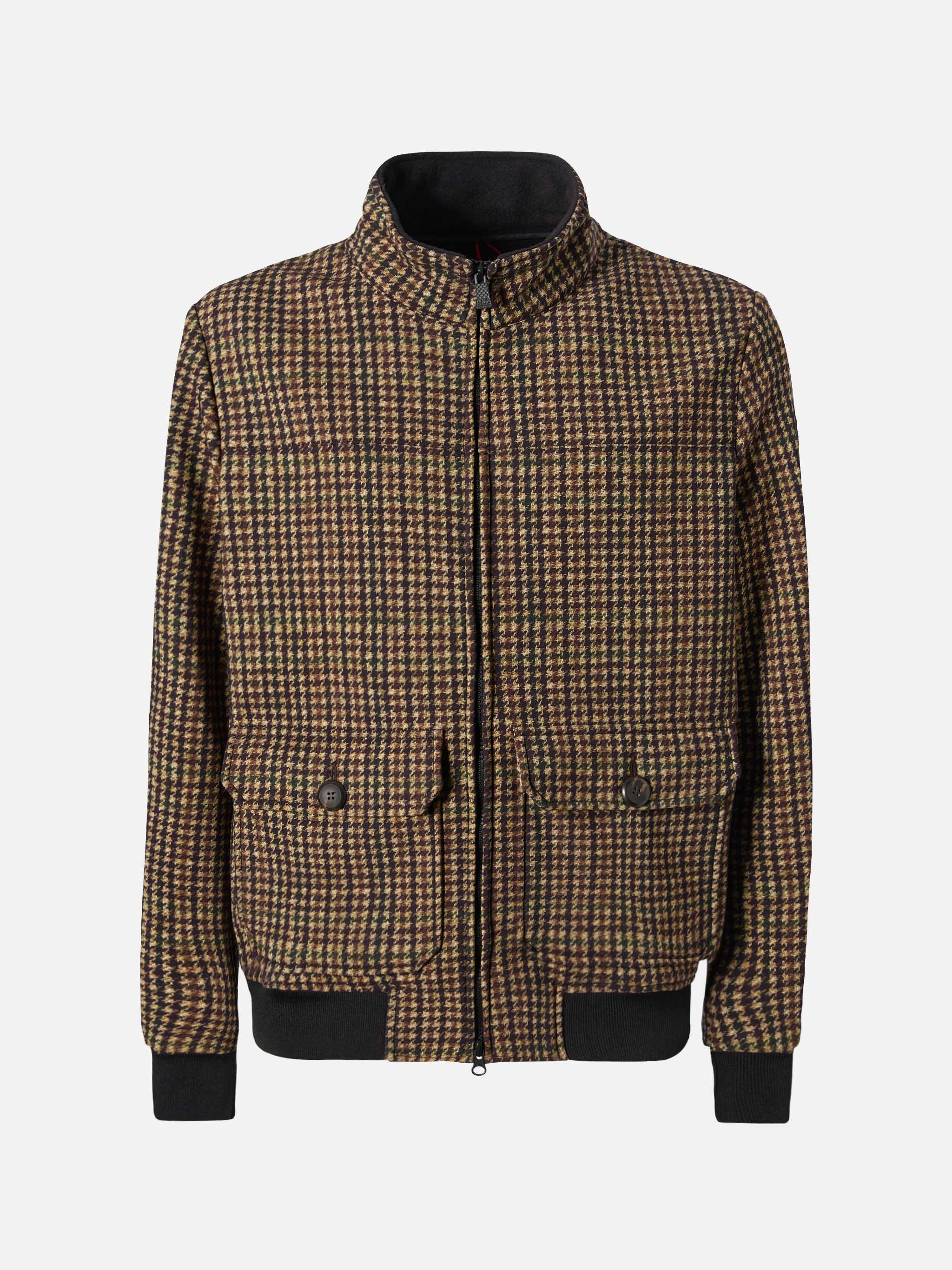 Thermo jacket Byron with pied de poule print - Image 6
