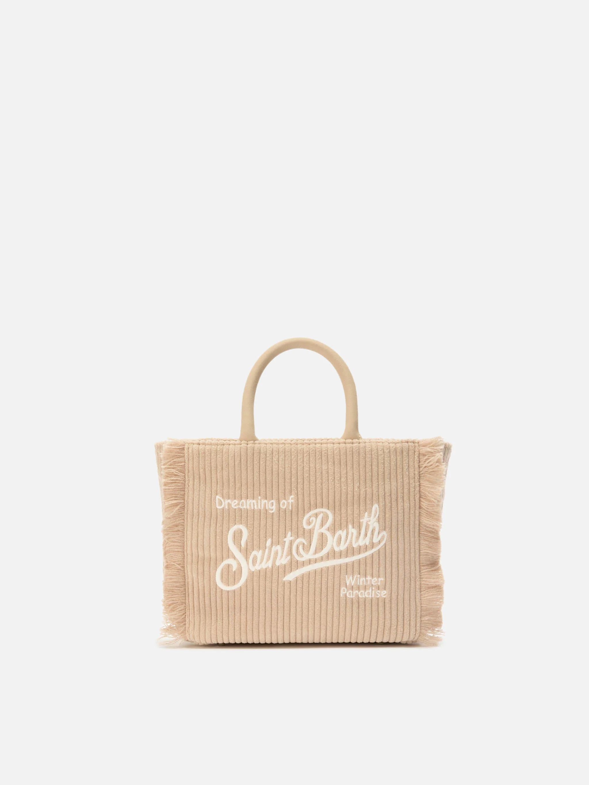 Vanity Mini Corduroy beige bag