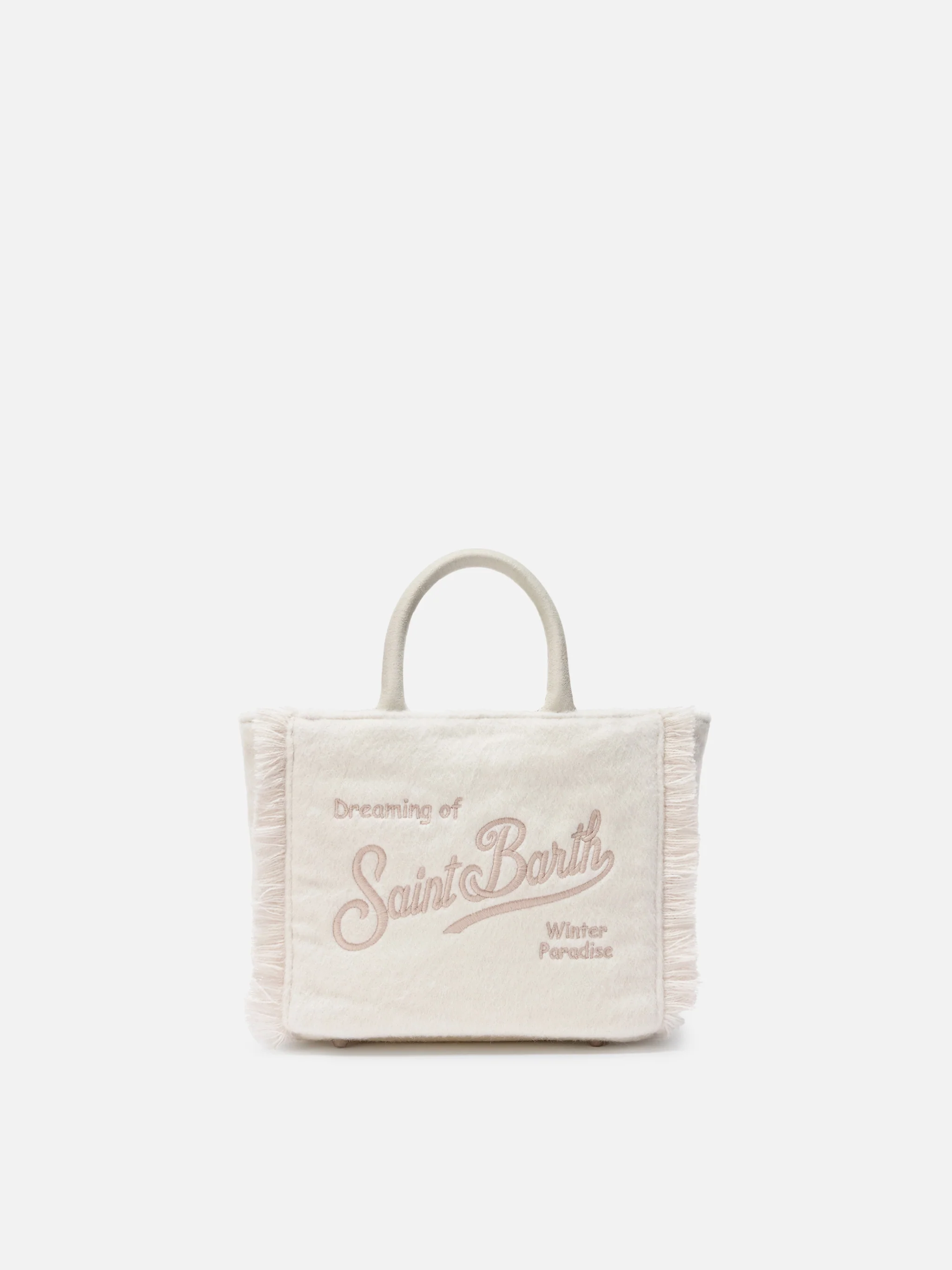 Vanity Mini Felt white bag