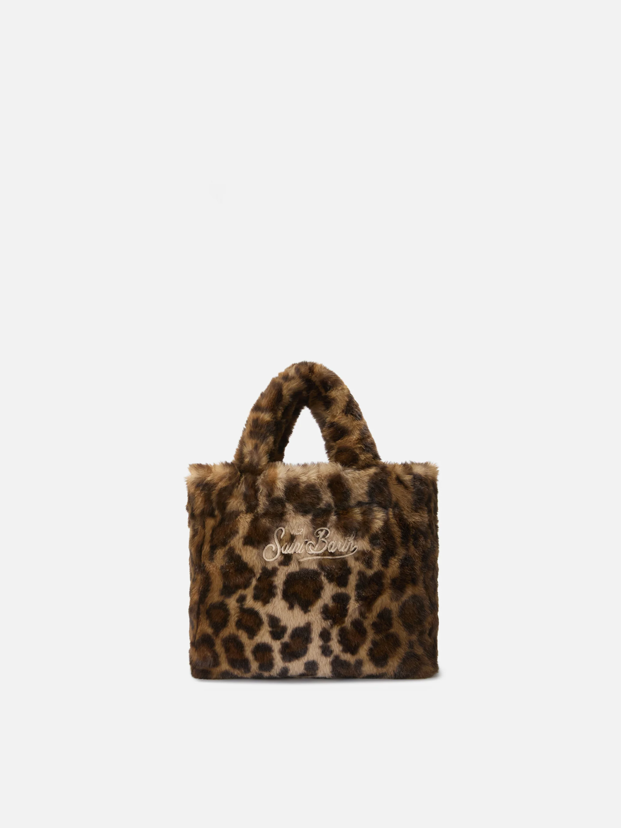 Vanity Mini Soft Handbag in leopard-print faux fur - Image 4