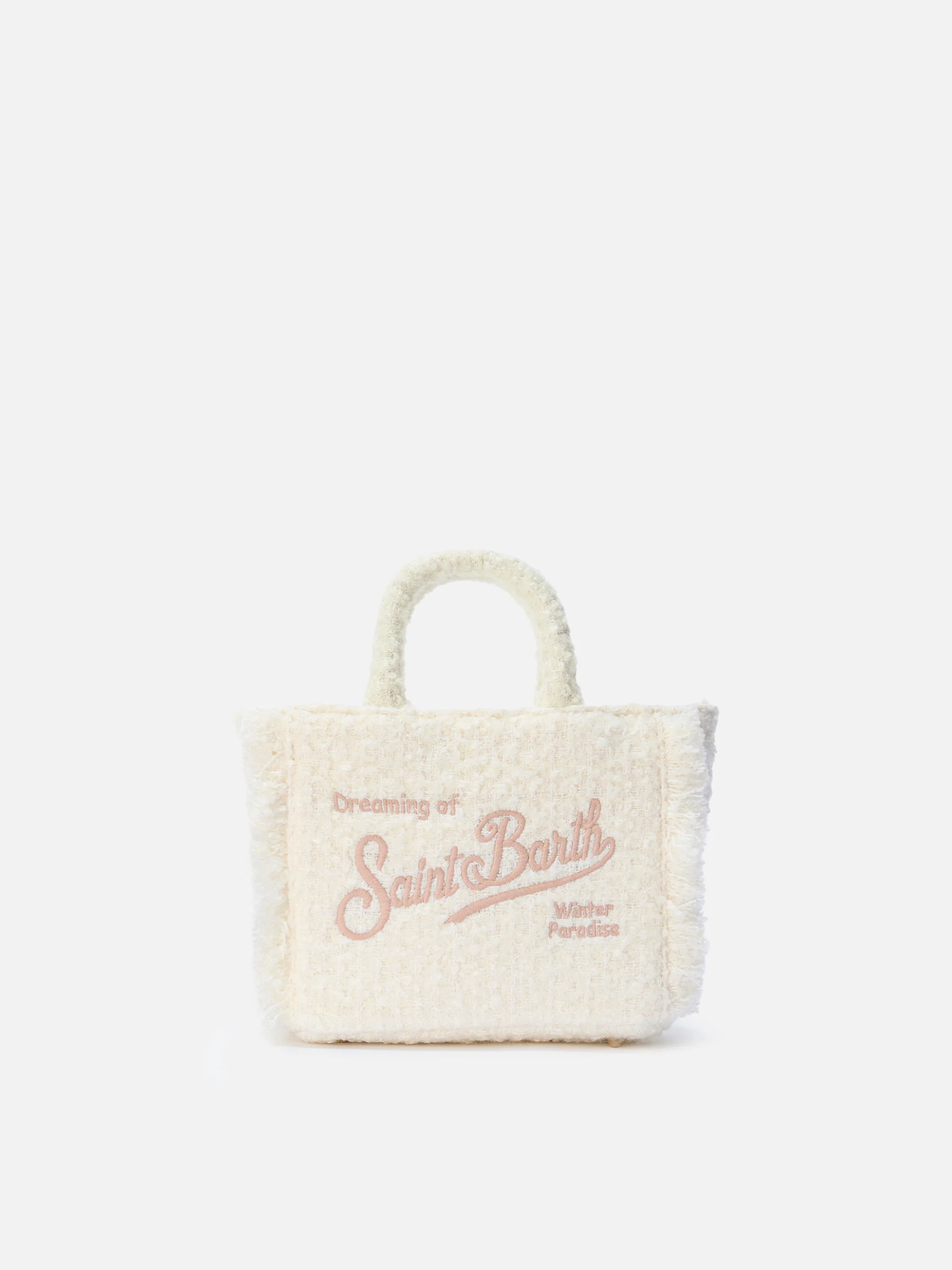 Vanity Mini Tweed white bag