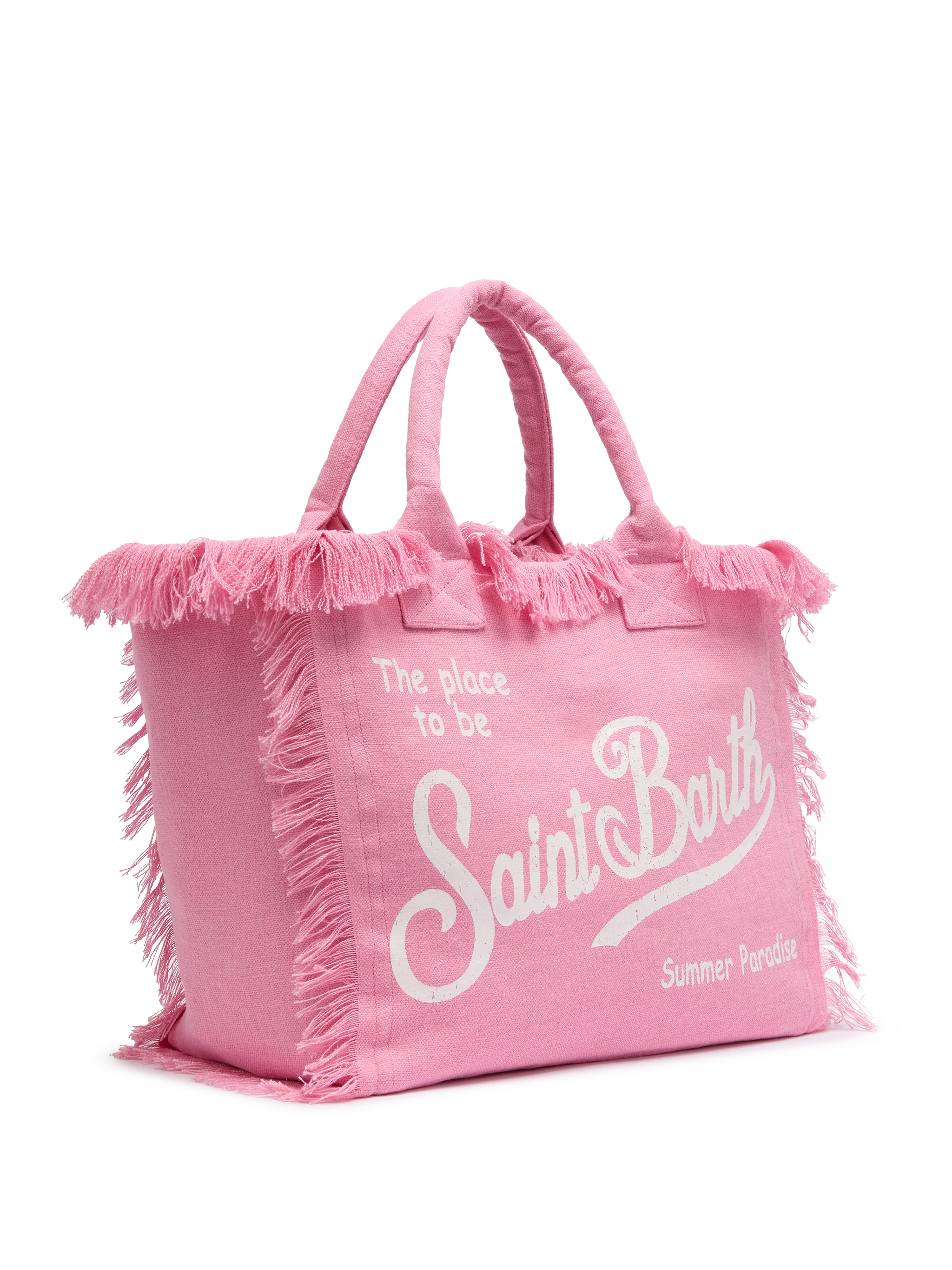 Vanity pink 100% LINEN shoulder bag - Image 4