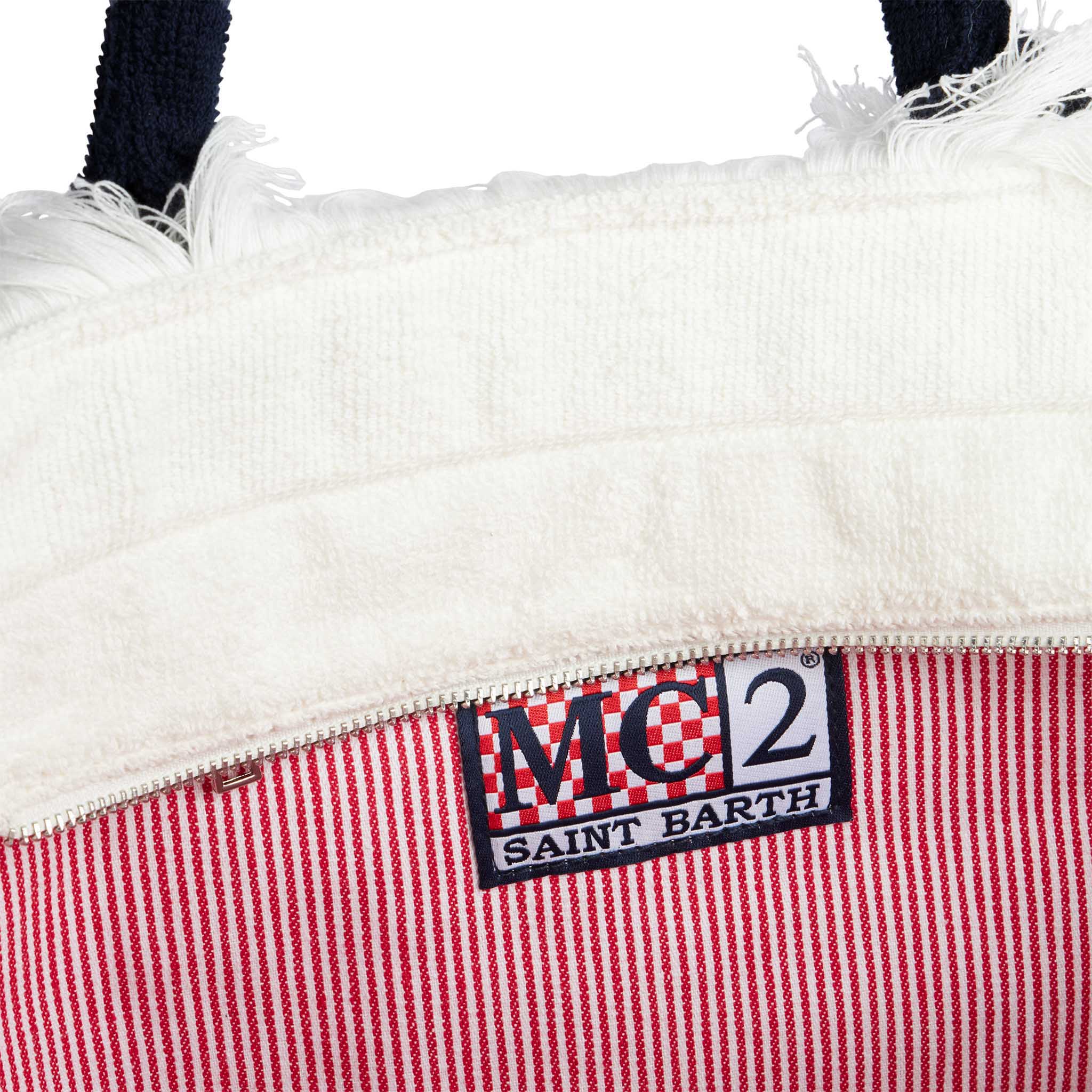 Vanity terry shoulder bag with Pietrasanta embroidery - Image 3