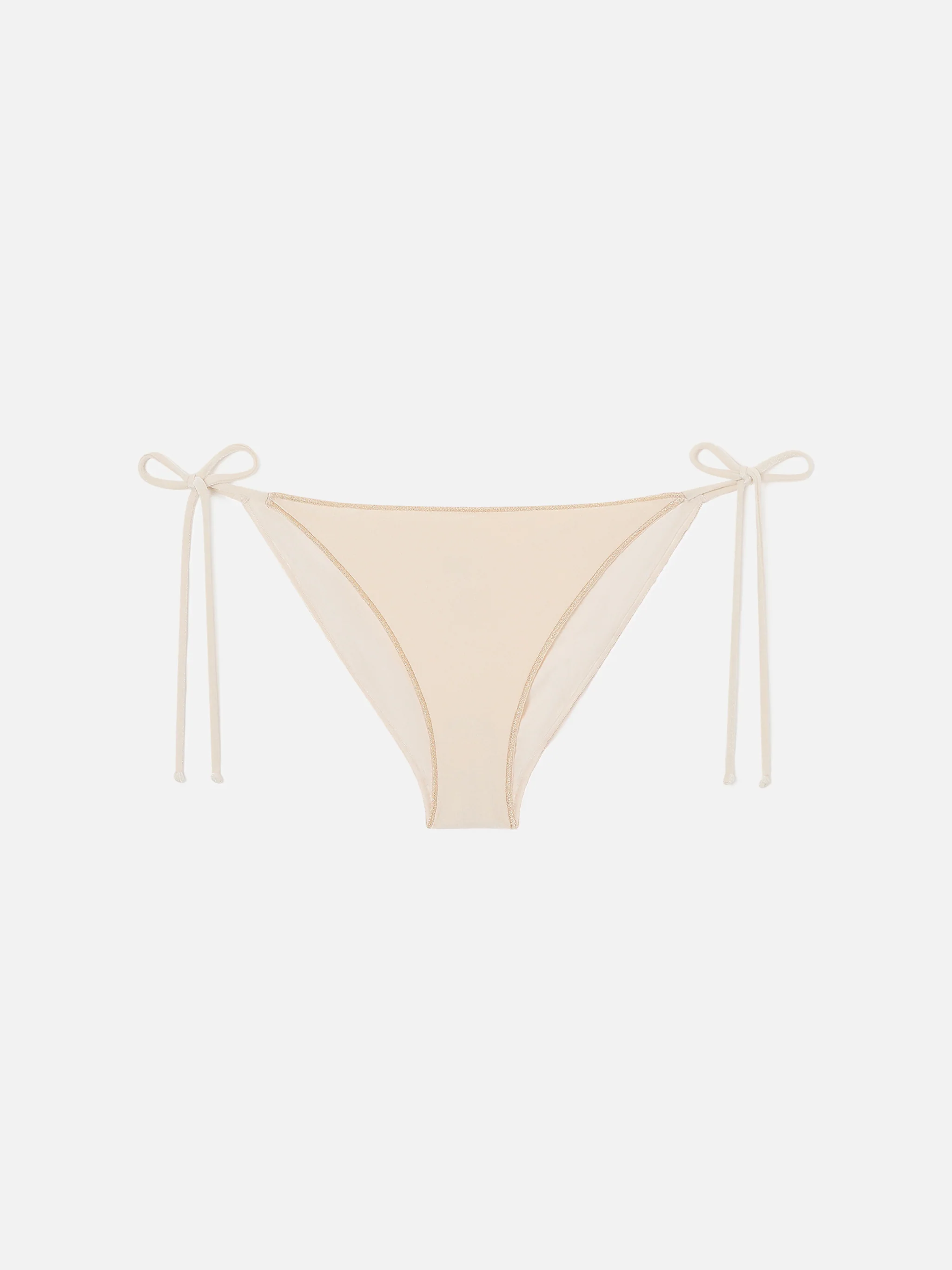 Virgo classic swim briefs in gold velvet