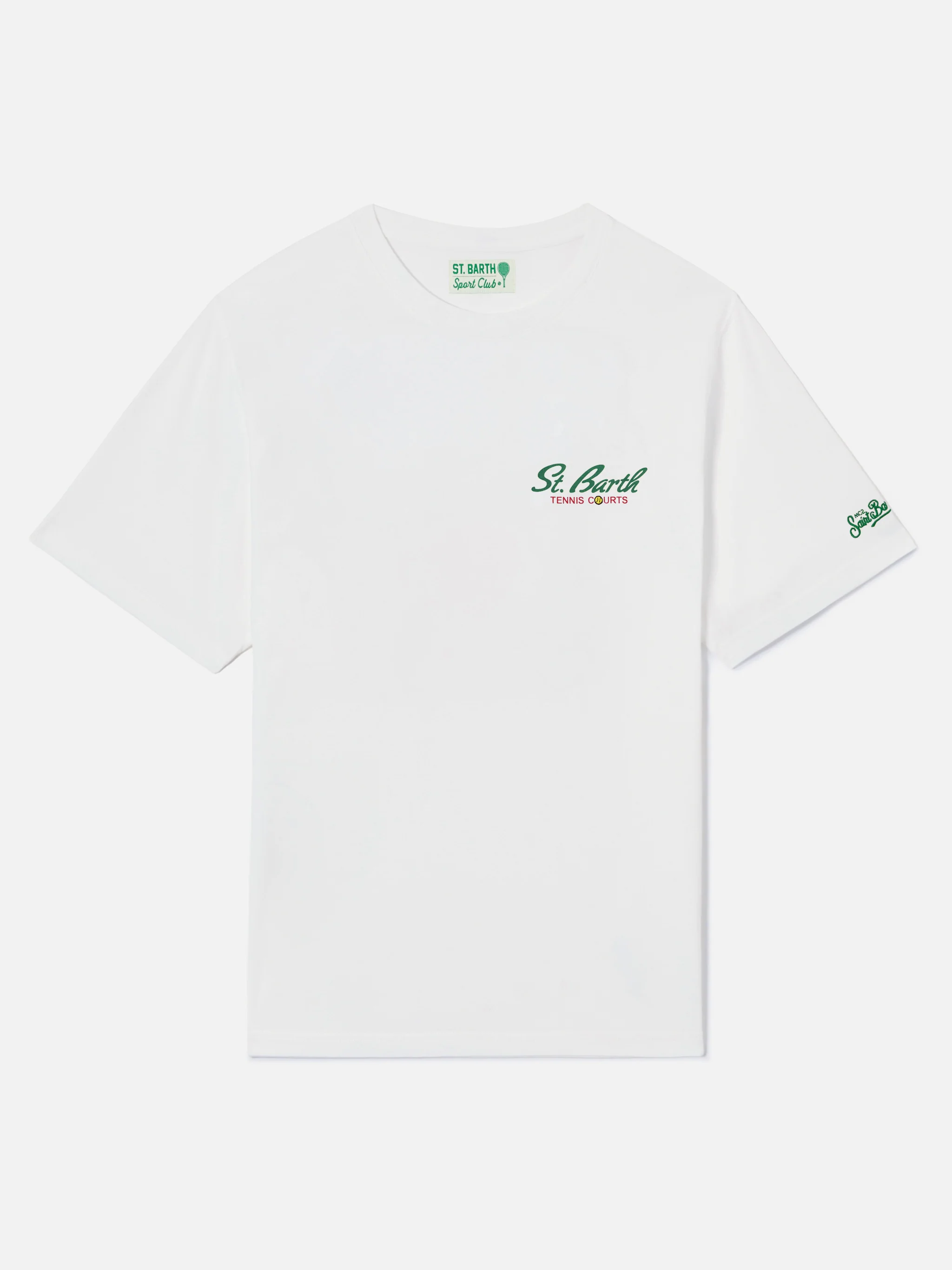 White Portland t-shirt with Snoopy Tennis Court illustration | Special Edition - Image 5
