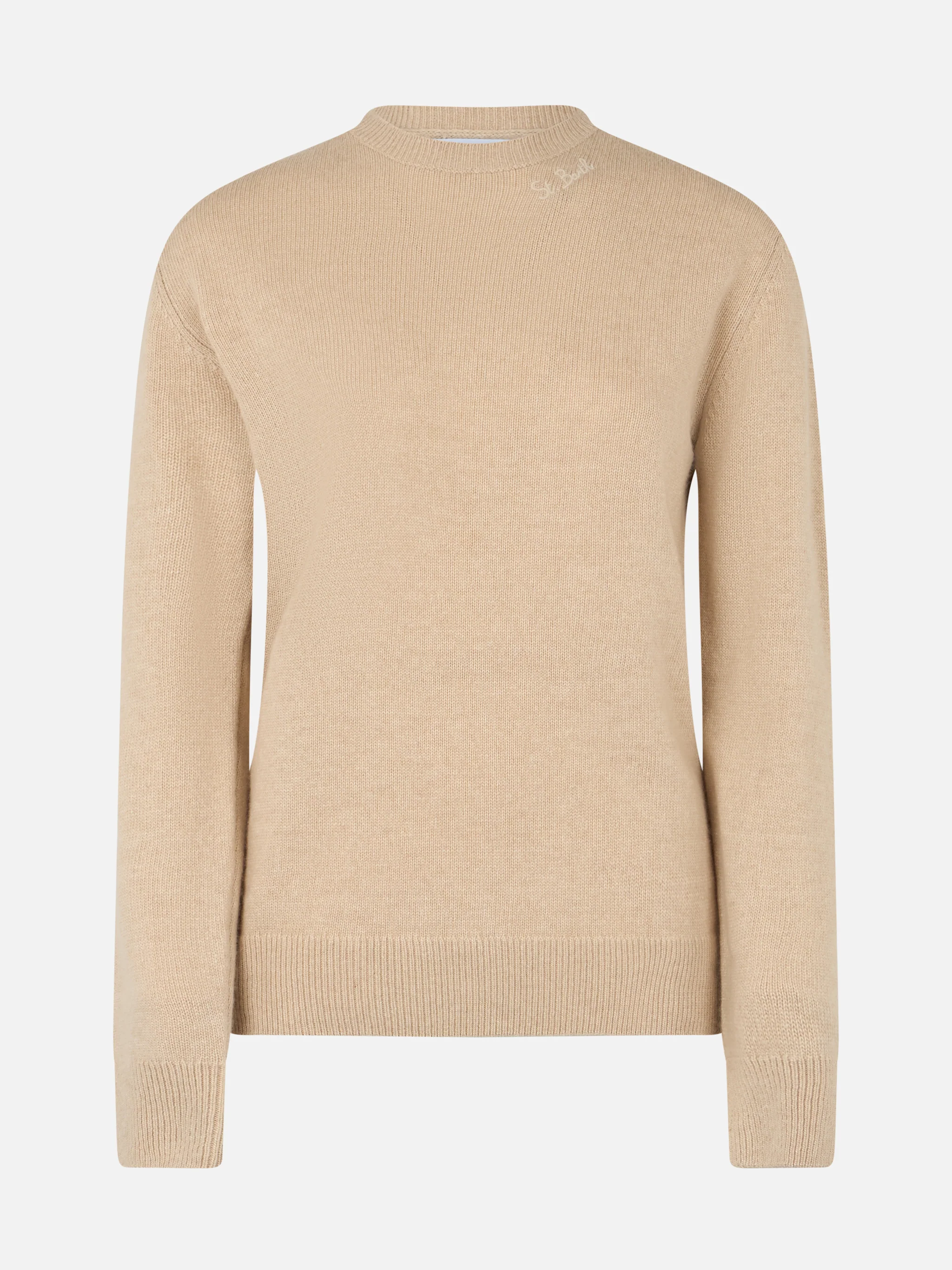 Woman beige cashmere blend sweater Sorbonne - Image 4