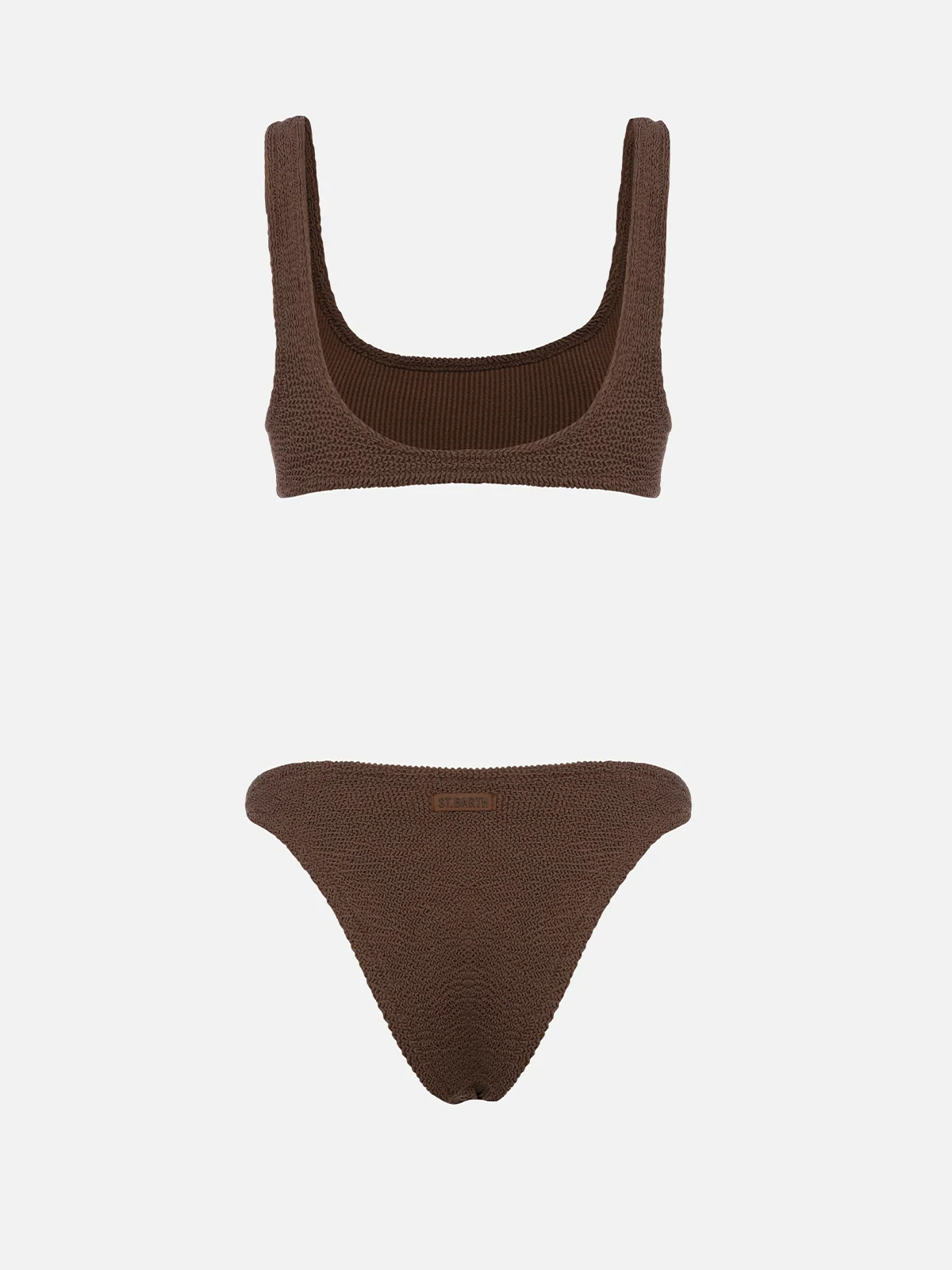 Woman brown crinkle bralette bikini Naima Naomi - Image 4