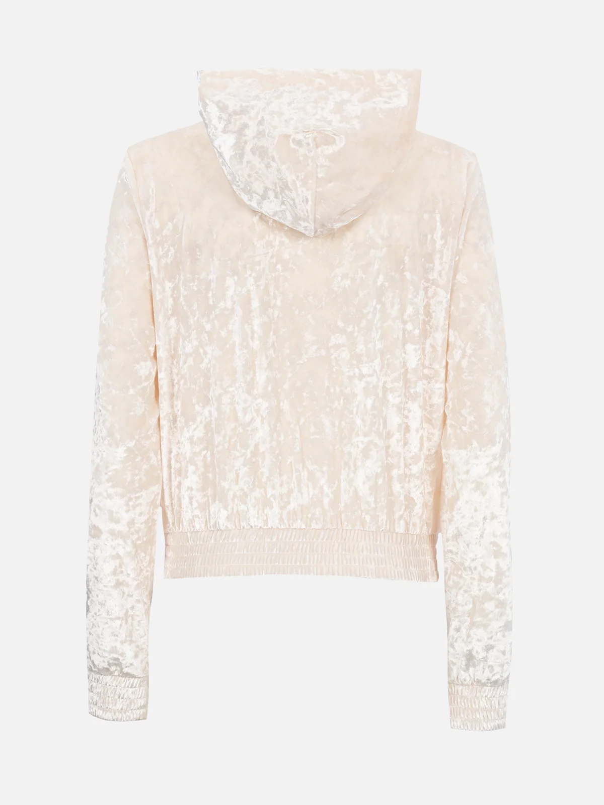 Jasmine pale yellow chenille zip hoodie - Image 5