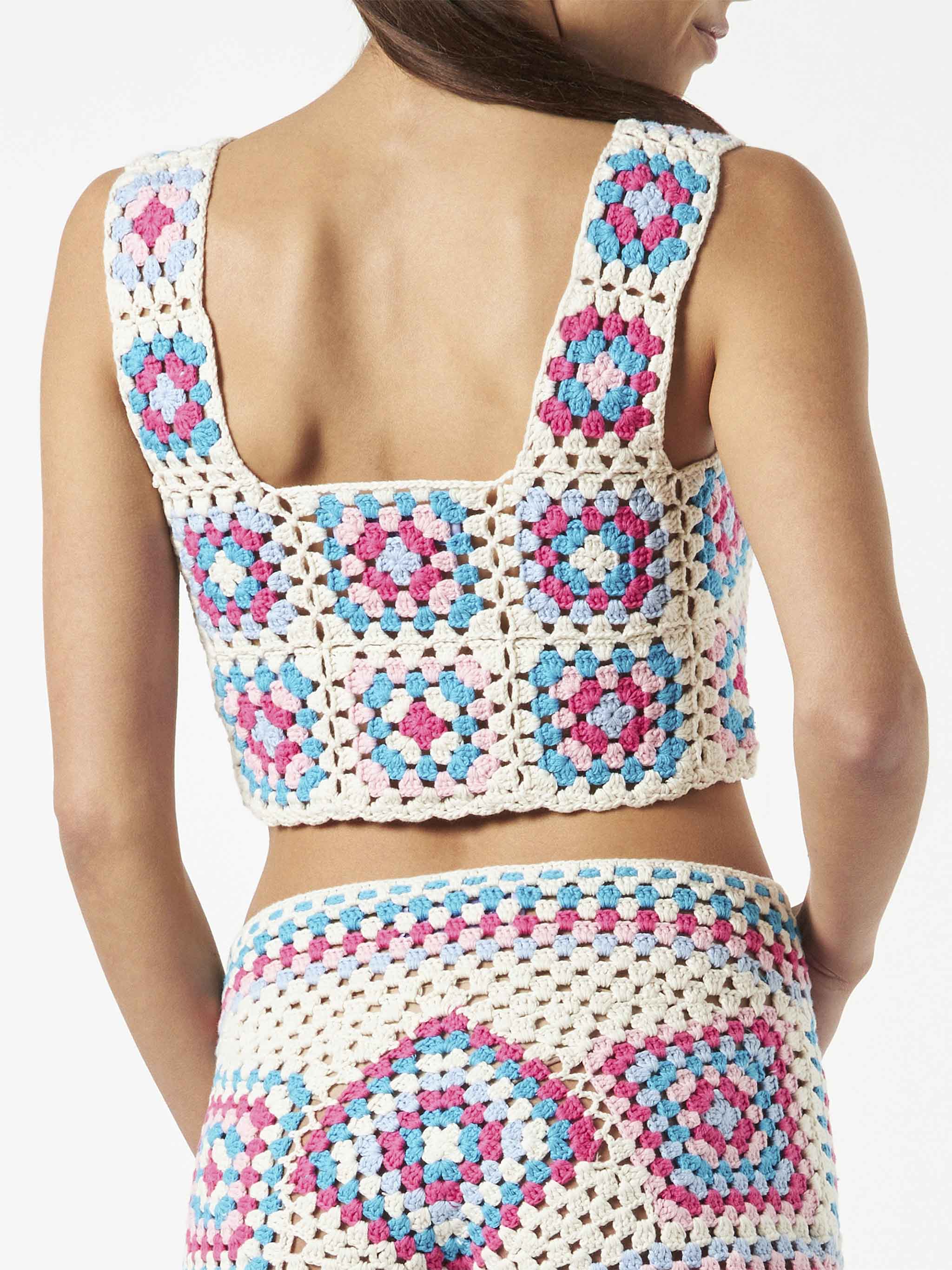 Halima multicolor crochet top - Image 4