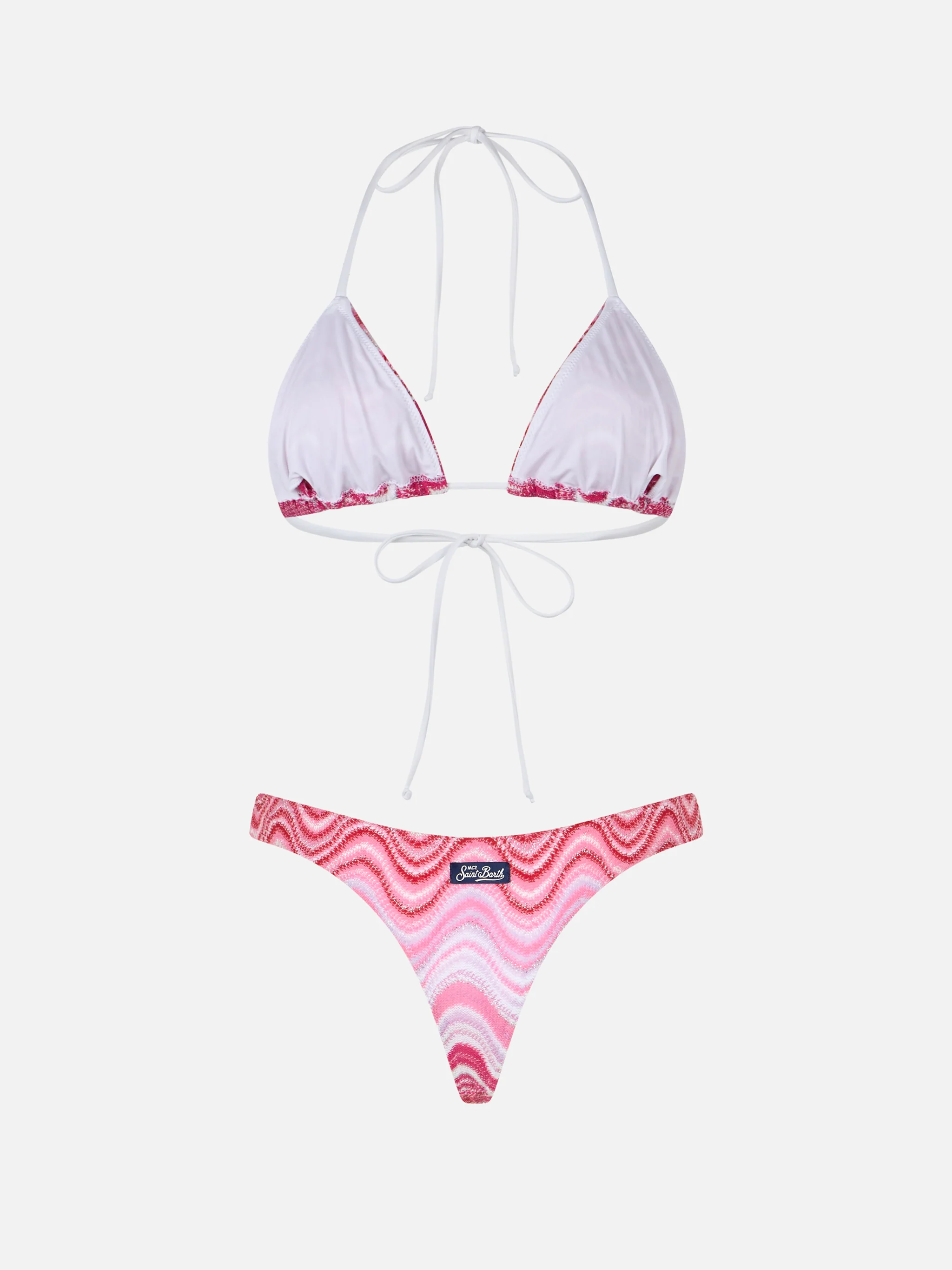 Woman raschel knit triangle bikini Leah Naomi - Image 5