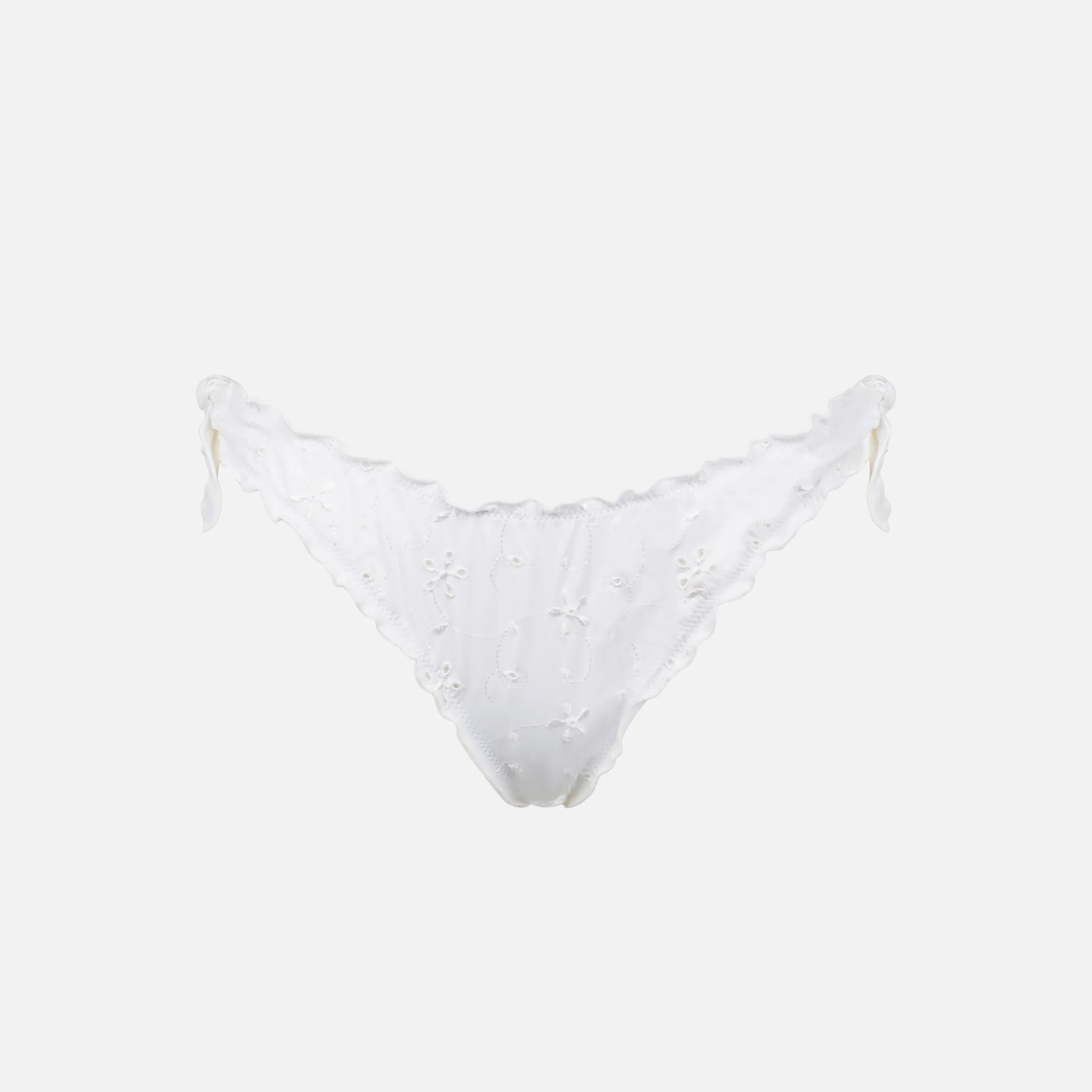 Moon white sangallo bikini briefs